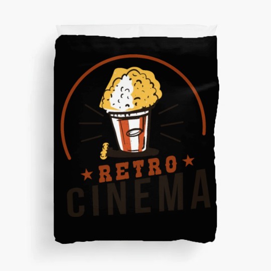 Retro Cinema Popcorn Duvet Covers
