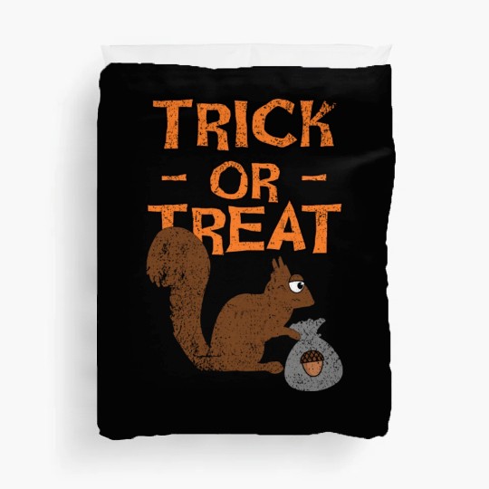 Trick Or Treat Squirrel Duvet Covers