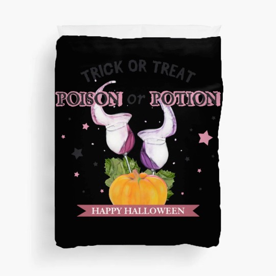 Happy Halloween Trick or Treat Poison or Potion Duvet Covers