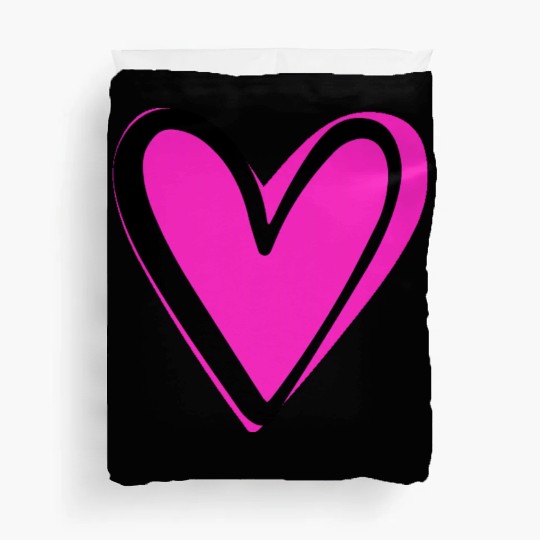 Pink Heart nature Duvet Covers