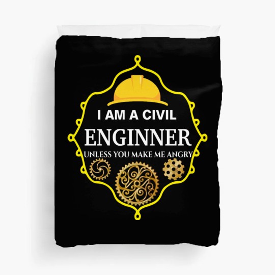 I am A Civil Engineer Unless You Make me Angry 70s Duvet Covers