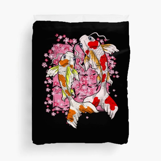 Sakura Koi Fish Gift Cherry Blossom Koi Carp Duvet Covers