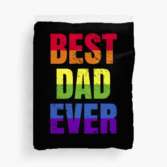 Best Dad Ever - Best Papa Pride LGBT Duvet Covers