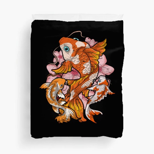 Cherry Blossom Nishikigoi Gift Sakura Koi Carp Duvet Covers