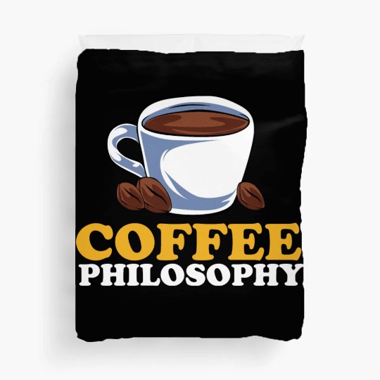 Coffee Philosophy Teacher Poetry Science Coffee Duvet Covers