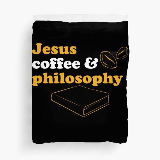 Philosophy Jesus Teacher Science Book Coffee Duvet Covers