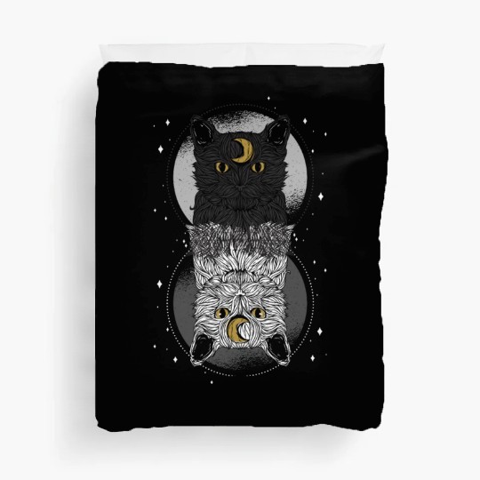 As Above so Below Cat Duvet Covers