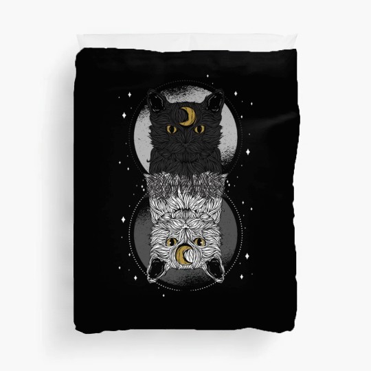 As Above so Below Cat Duvet Covers