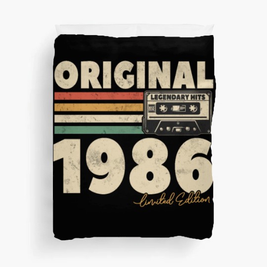 Vintage 1986 Birthday Gift Duvet Covers