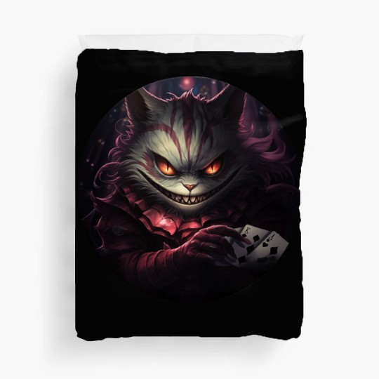 Cheshire Cat Playing Cards Duvet Covers