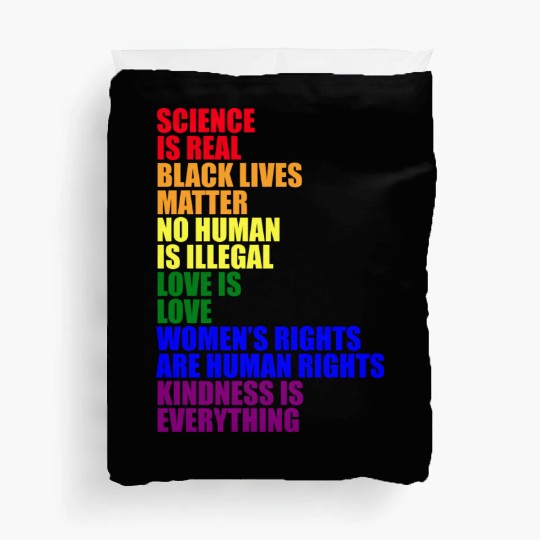Science Is Real Duvet Covers