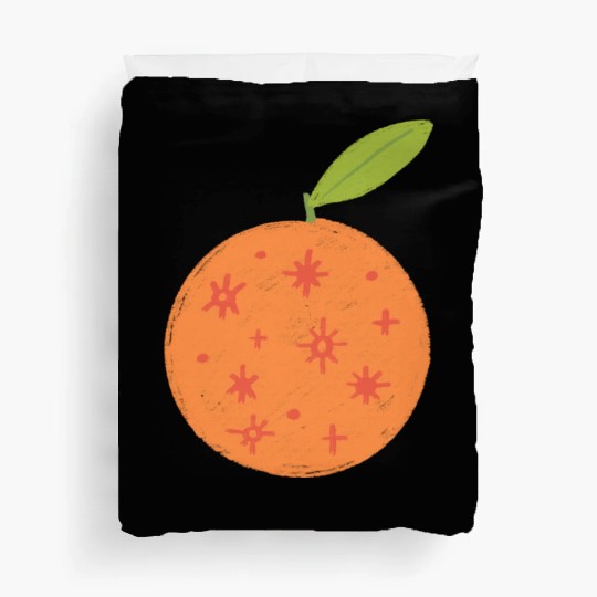orange! with stars! Duvet Covers