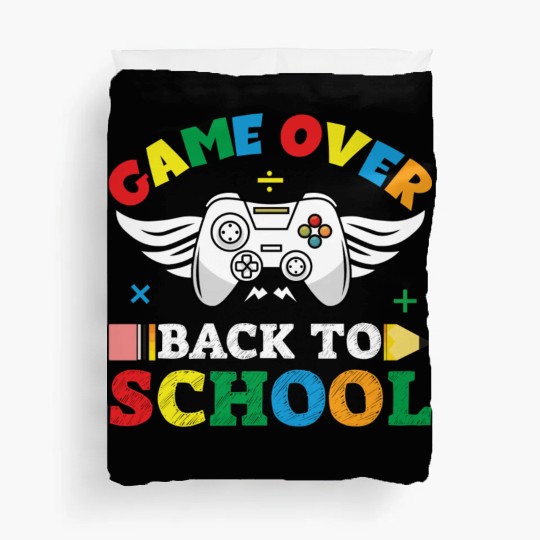 Game over back to school Duvet Covers