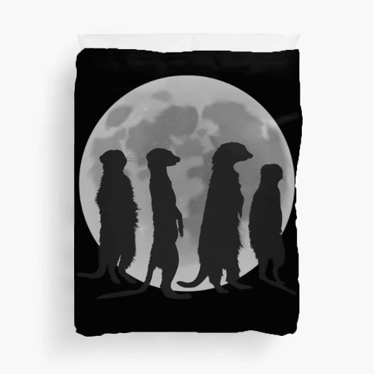 Meerkat Sweet Meerkat Moon Duvet Covers