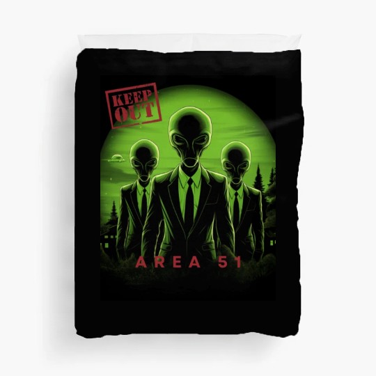 Area 51: The Extraterrestrial Frontier,Vintage Duvet Covers