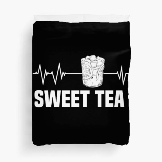 Great Sweet Tea Glass Heartbeat Motif Duvet Covers