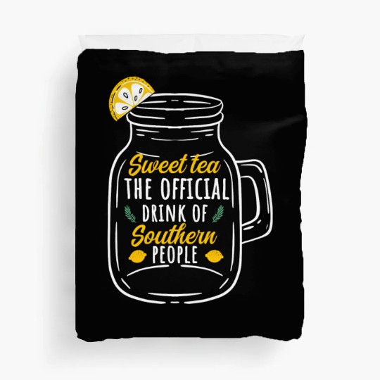Sweet Tea Glass Outfit Southern People Duvet Covers