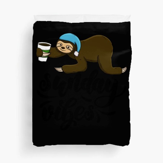 Sunday Vibes Sloth Duvet Covers