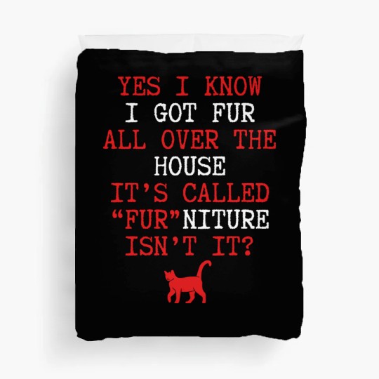 I got fur all over the house nostalgia cool Duvet Covers
