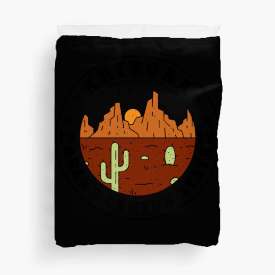 Arizonna Grand canyon state 1912 sunset land Duvet Covers