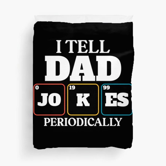Dad Joke Dad Elets Of The Periodic Table Duvet Covers