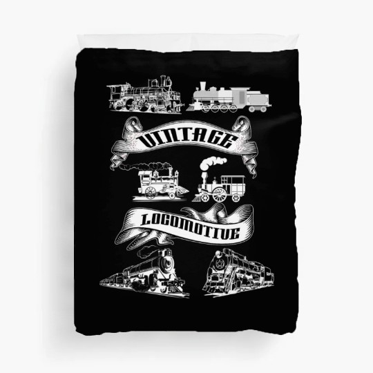 Locomotive Steam Engine Train Duvet Covers