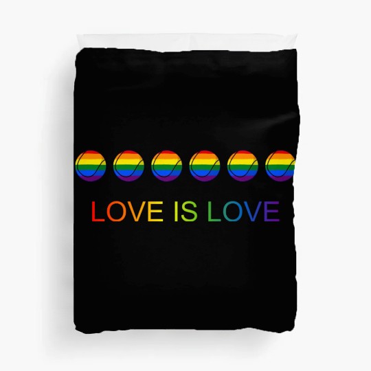 Love Is Love Pride Rainbow Tennis Duvet Covers
