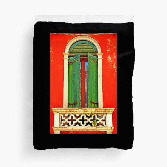 Windows of Venice Italy 9690 Duvet Covers
