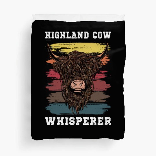 Highland Cow Whisperer Duvet Covers