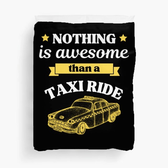 Taxi Ride Old Car Lover Duvet Covers