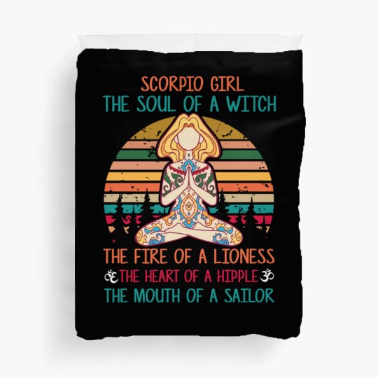 Yoga Lover Gift Scorpio Girl Classic Duvet Covers