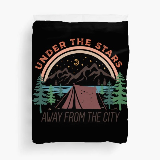 Camping Gifts Happy Camper Campsite Scout Lovers Duvet Covers