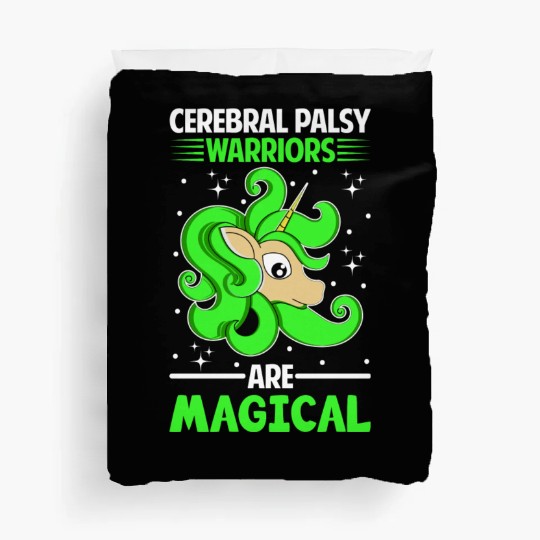 Cerebral Palsy Warriors Are Magical Unicorn Lover Duvet Covers