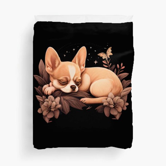 Chihuahua | Sunday Sleep Cute Dog Good Night Duvet Covers