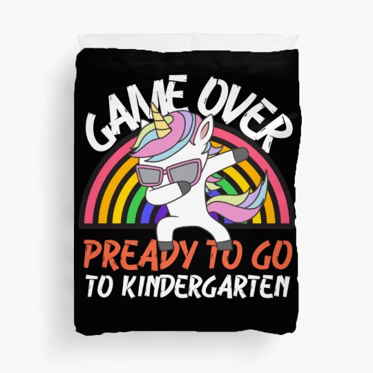 Game over ready to go to kindergarten Duvet Covers