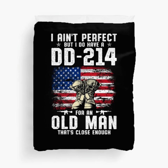 US Army DD-214 American Flag Duvet Covers