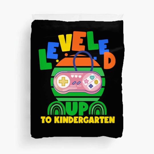 Level up to kindergarten, back to school Duvet Covers
