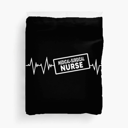 Medical-Surgical Nurse Heartbeat Nursing Duvet Covers