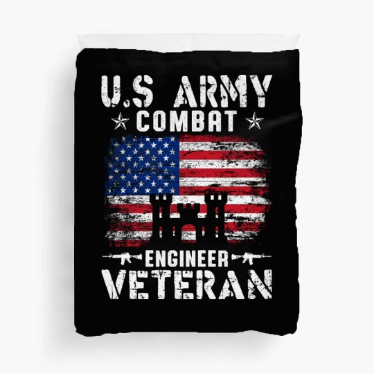 US Army Combat Engineer Veteran Duvet Covers