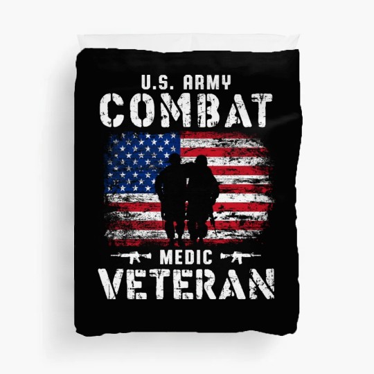 US Army Combat Medic Veteran Duvet Covers