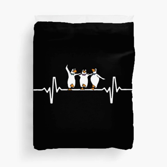 Heart beat Penguin Duvet Covers for Nurses and Doctors