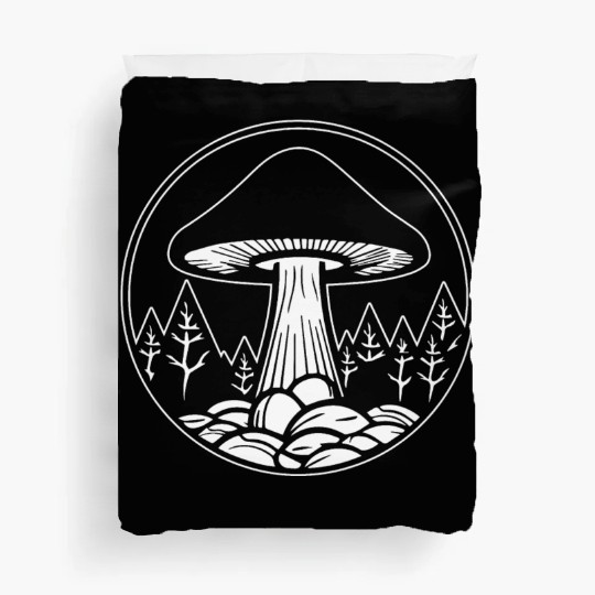 Mushroom Picker Fungi Forest Duvet Covers