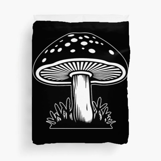 Mushroom Picker Fungi Forest Duvet Covers