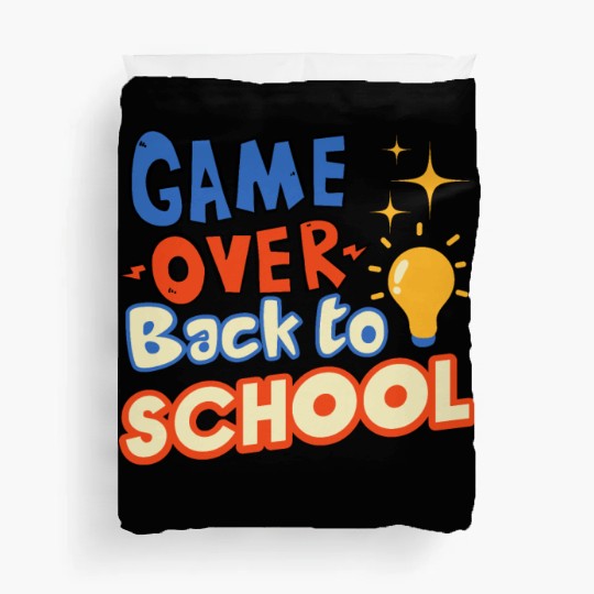 Game Over Back to School Duvet Covers