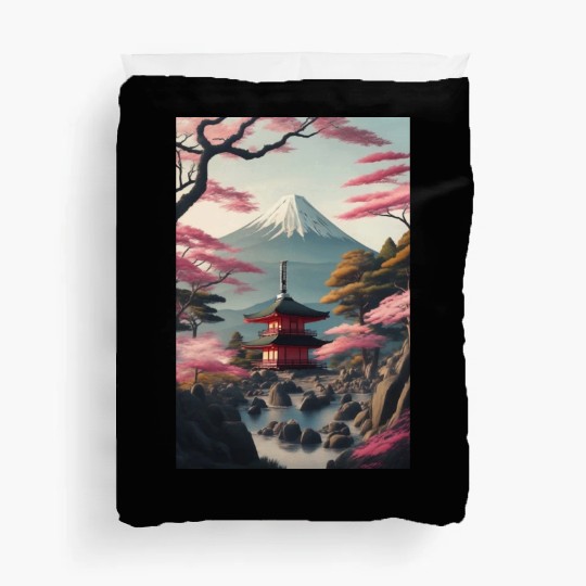 Asia Landscape Serene Mount Fuji Duvet Covers