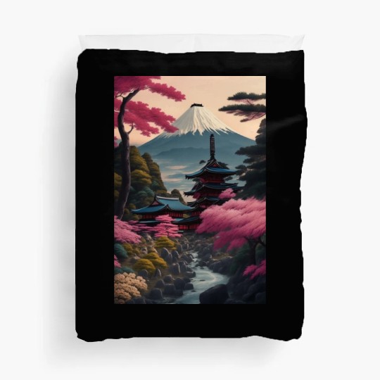 Asia Landscape Serene Mount Fuji Duvet Covers