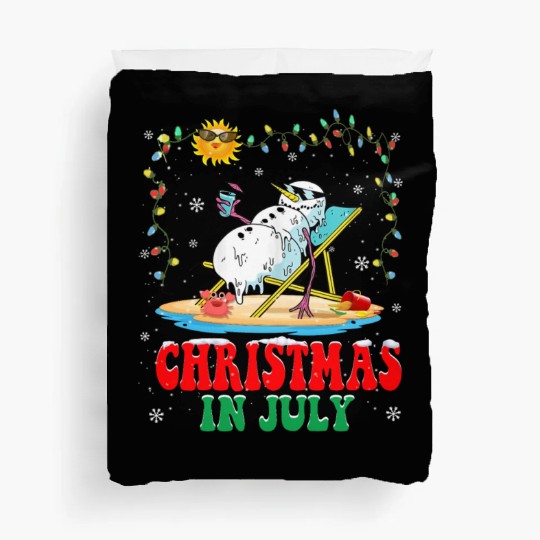 christmas in July snowball Xmas Summer Duvet Covers