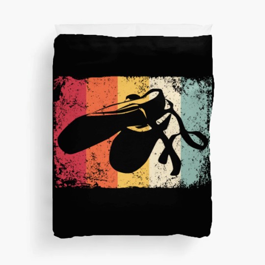 Ballet Shoes Vintage Woman Ballerina Duvet Covers