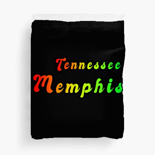 Memphis Tennessee rainbow design Duvet Covers