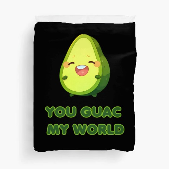 You Guac My World cute avocado Duvet Covers